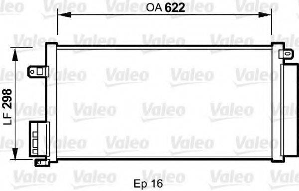 VALEO 818192 Конденсатор, кондиціонер