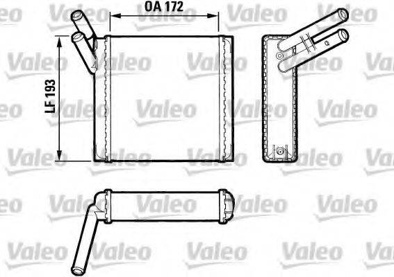 VALEO 883520 Теплообмінник, опалення салону