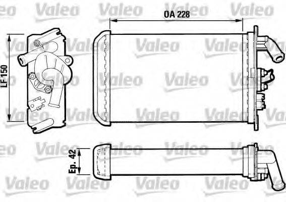 VALEO 883791 Теплообмінник, опалення салону