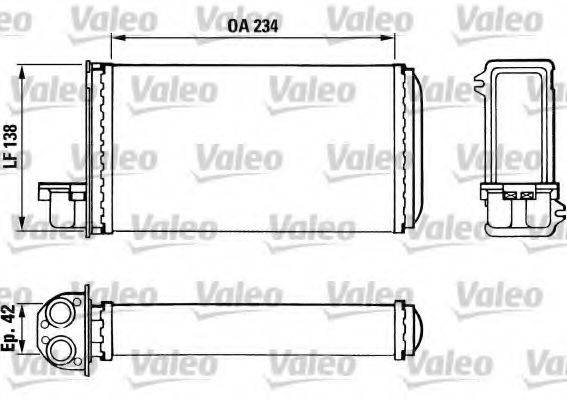 VALEO 883965 Теплообмінник, опалення салону