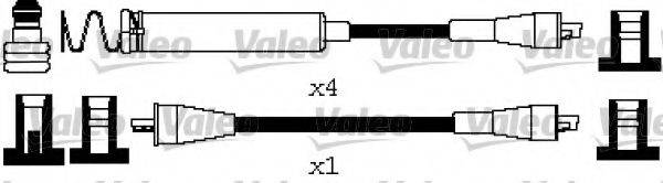 VALEO 346666 Комплект дротів запалювання