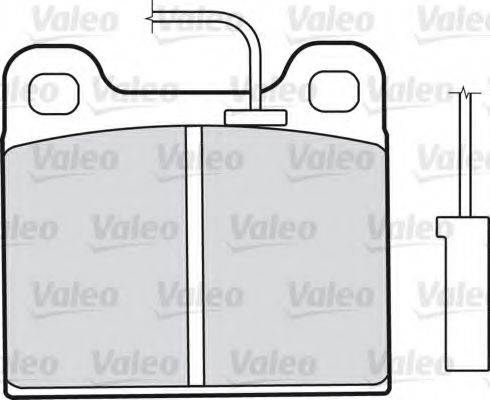 VALEO 598350 Комплект гальмівних колодок, дискове гальмо