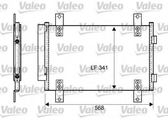 VALEO 814081 Конденсатор, кондиціонер