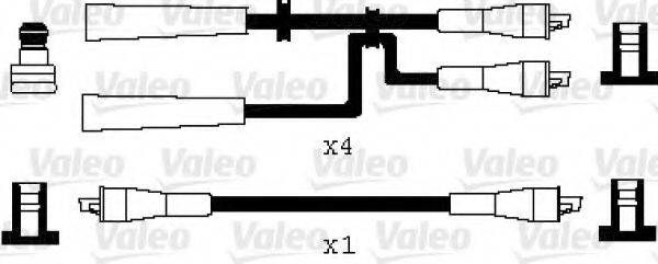 VALEO 346046 Комплект дротів запалювання