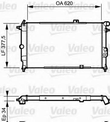 VALEO 731174 Радіатор, охолодження двигуна