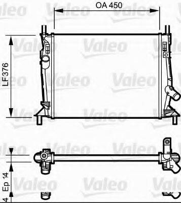 VALEO 734319 Радіатор, охолодження двигуна