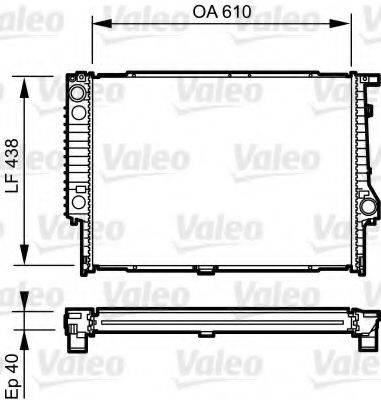 VALEO 734615 Радіатор, охолодження двигуна