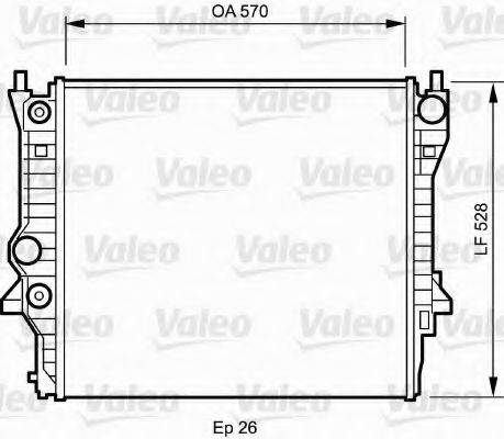 VALEO 734704 Радіатор, охолодження двигуна