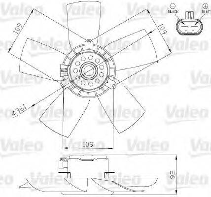 VALEO 696279 Вентилятор, охолодження двигуна