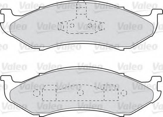 VALEO 598491 Комплект гальмівних колодок, дискове гальмо