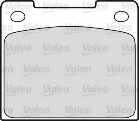 VALEO 598338 Комплект гальмівних колодок, дискове гальмо