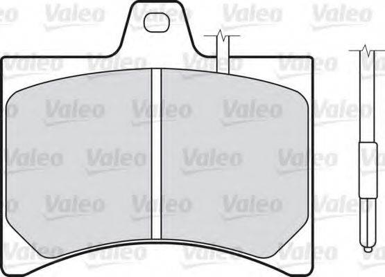 VALEO 598150 Комплект гальмівних колодок, дискове гальмо