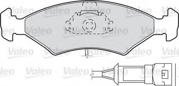 VALEO 598166 Комплект гальмівних колодок, дискове гальмо