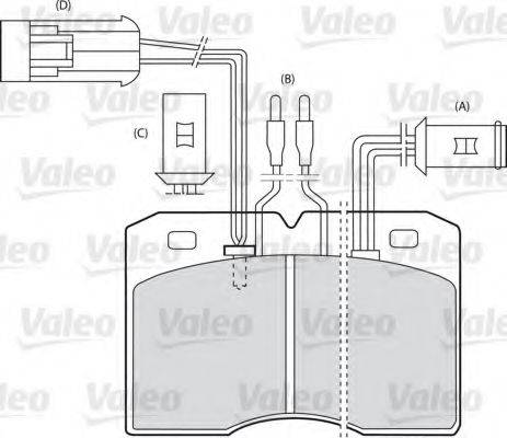 VALEO 598139 Комплект гальмівних колодок, дискове гальмо