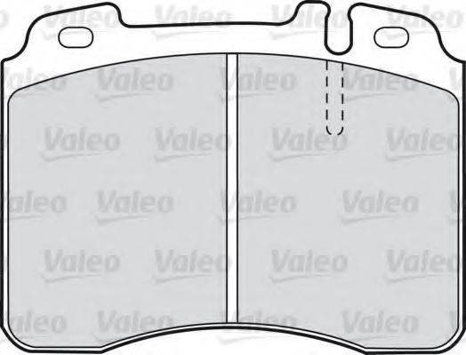 VALEO 598601 Комплект гальмівних колодок, дискове гальмо