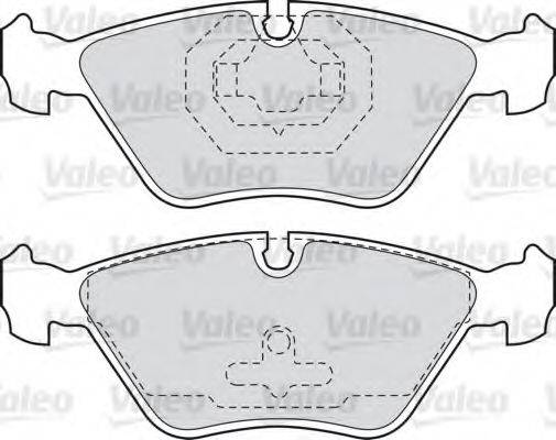 VALEO 598616 Комплект гальмівних колодок, дискове гальмо