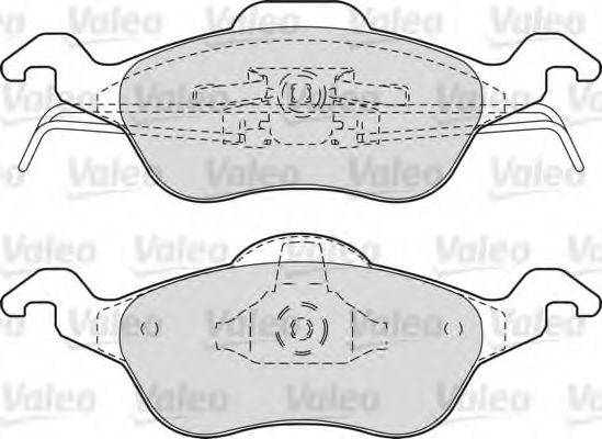 VALEO 598317 Комплект гальмівних колодок, дискове гальмо