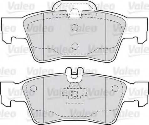 VALEO 598637 Комплект гальмівних колодок, дискове гальмо