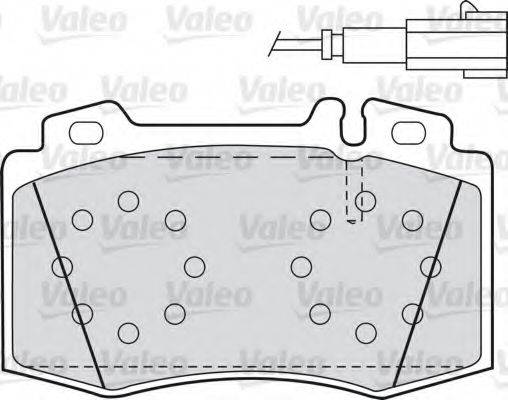 VALEO 598659 Комплект гальмівних колодок, дискове гальмо