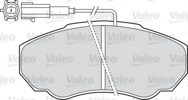 VALEO 598568 Комплект гальмівних колодок, дискове гальмо