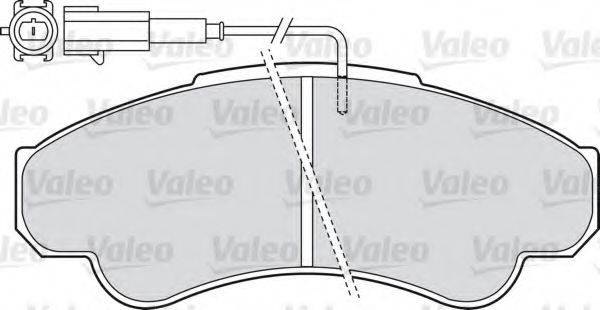 VALEO 598569 Комплект гальмівних колодок, дискове гальмо