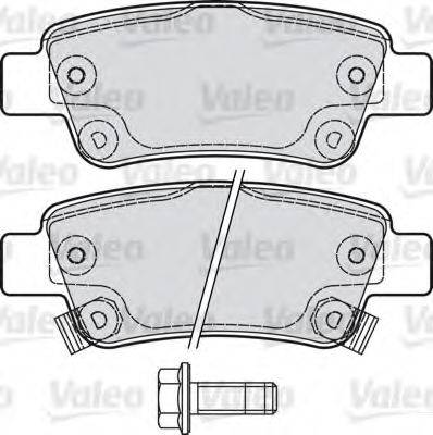 VALEO 601038 Комплект гальмівних колодок, дискове гальмо