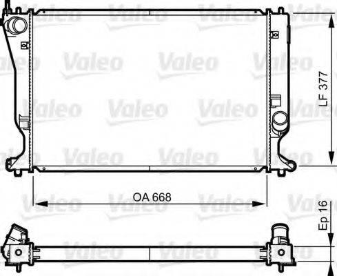 VALEO 735583 Радіатор, охолодження двигуна