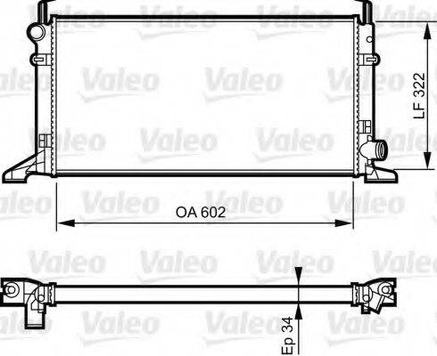 VALEO 731594 Радіатор, охолодження двигуна