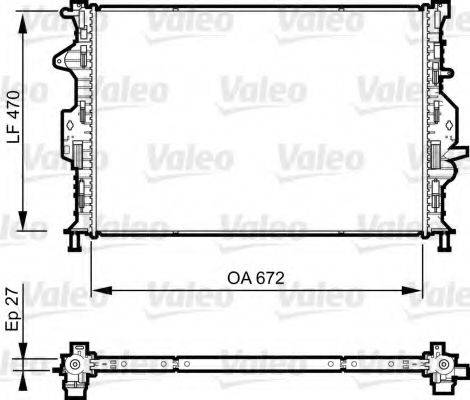 VALEO 735374 Радіатор, охолодження двигуна