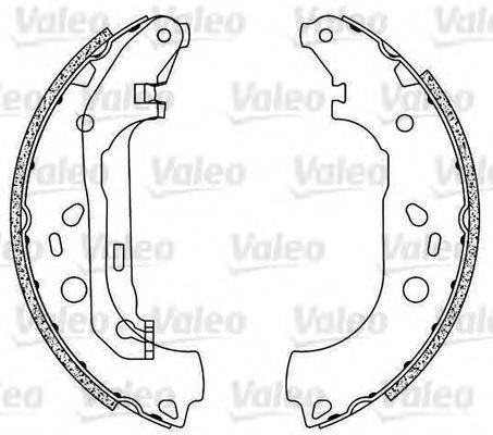 VALEO 554829 Комплект гальмівних колодок