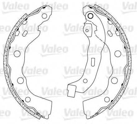 VALEO 564095 Комплект гальмівних колодок