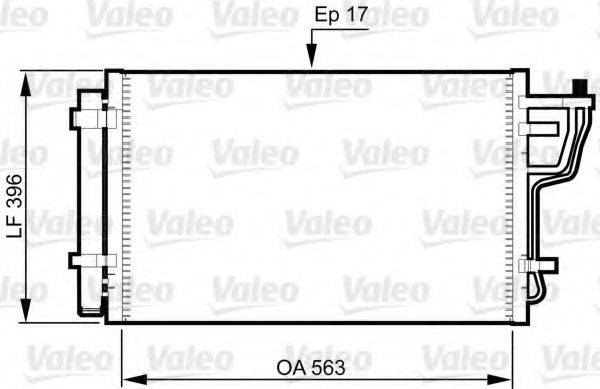 VALEO 814351 Конденсатор, кондиціонер