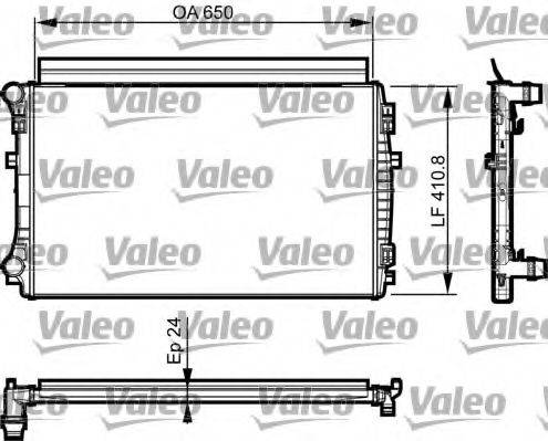 VALEO 735558 Радіатор, охолодження двигуна