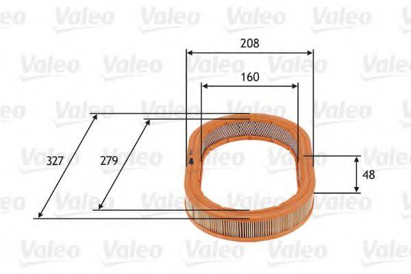 VALEO 585722 Повітряний фільтр