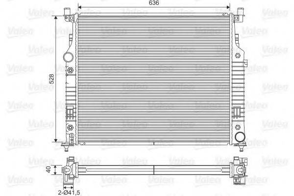 VALEO 701569 Радіатор, охолодження двигуна