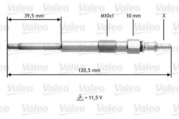 VALEO 345194 Свічка розжарювання