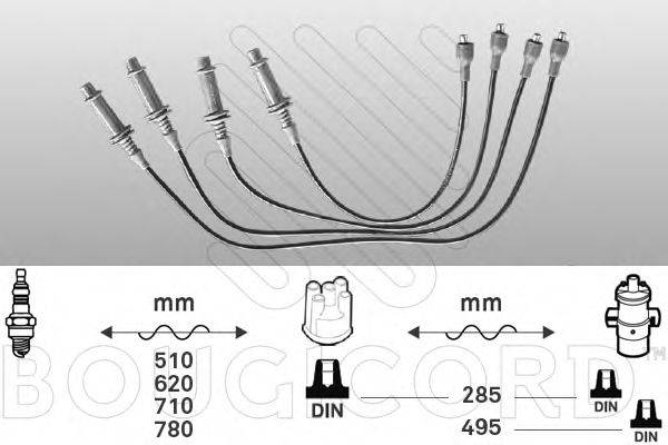 BOUGICORD 3545 Комплект дротів запалювання
