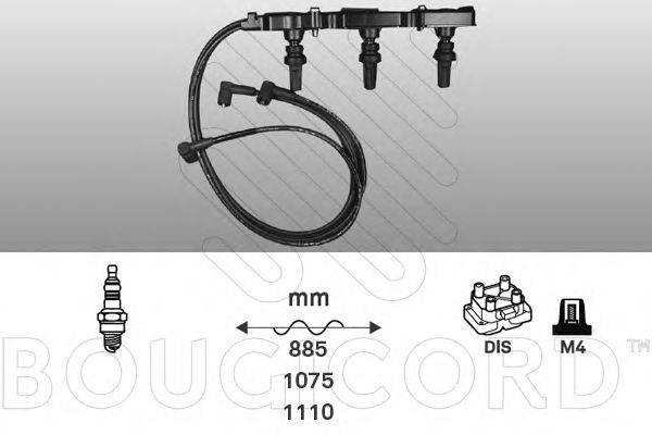 BOUGICORD 4344 Комплект дротів запалювання