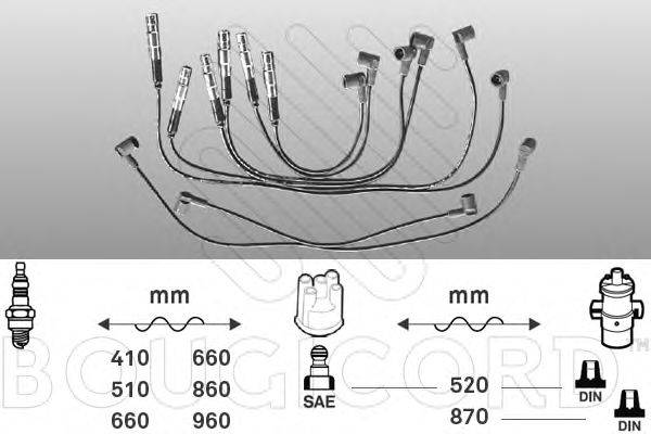 BOUGICORD 7168 Комплект дротів запалювання