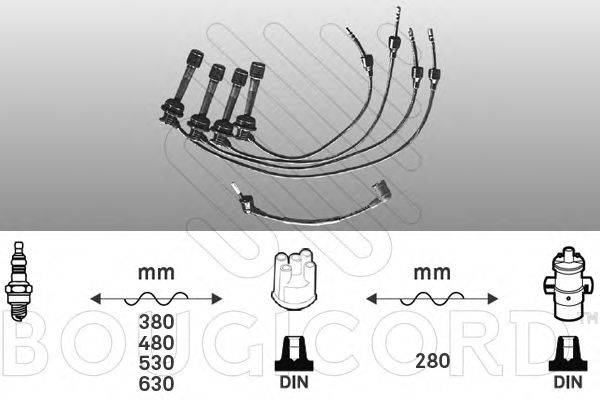 BOUGICORD 7184 Комплект дротів запалювання