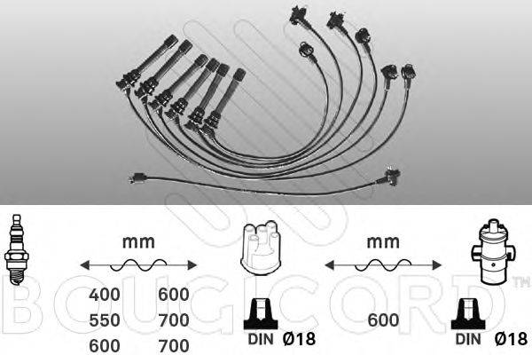 BOUGICORD 7186 Комплект дротів запалювання