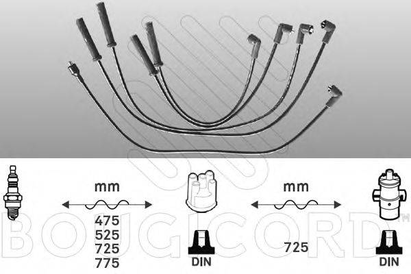 BOUGICORD 7221 Комплект дротів запалювання