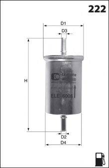 MECAFILTER ELE6122 Паливний фільтр