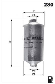 MECAFILTER ELE3569 Паливний фільтр