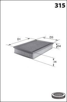 MECAFILTER ELP9085 Повітряний фільтр