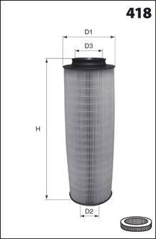 MECAFILTER EL9322 Повітряний фільтр