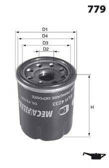 MECAFILTER ELH4292 Масляний фільтр