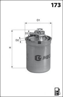 MECAFILTER ELG5386 Паливний фільтр