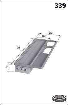 MECAFILTER ELP9067 Повітряний фільтр