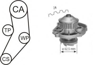 AIRTEX WPK161601 Водяний насос + комплект зубчастого ременя